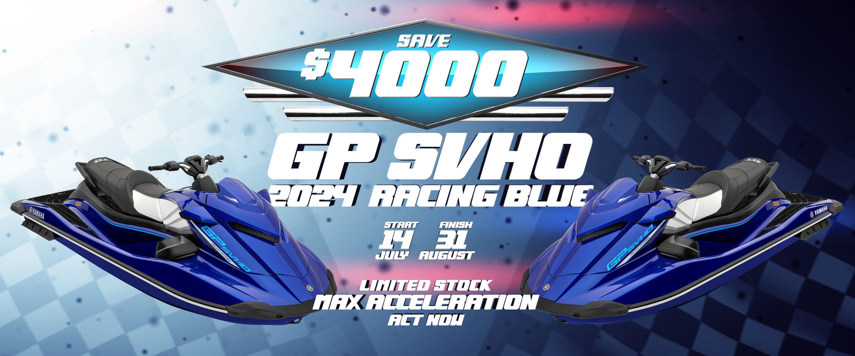 Race-Ready Deal: Save $4,000 on the 2024 Yamaha GP SVHO